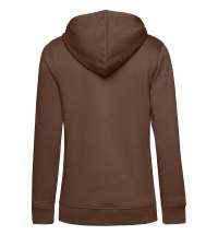 Толстовка с капюшоном женская BNC Organic, коричневая (мокко)