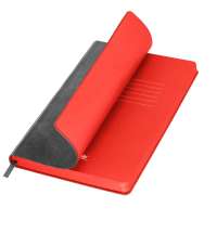 Ежедневник River side недатированный, серый/красный (без упаковки, без стикера)