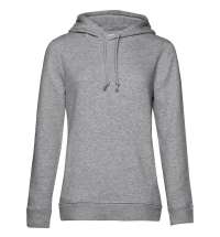 Толстовка с капюшоном женская BNC Organic, серый меланж