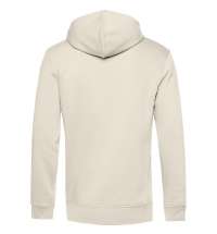 Толстовка на молнии с капюшоном унисекс BNC Organic, молочно-белая