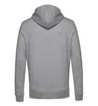 Толстовка на молнии с капюшоном унисекс BNC Organic, серый меланж