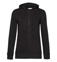 Толстовка на молнии с капюшоном женская BNC Organic, черная