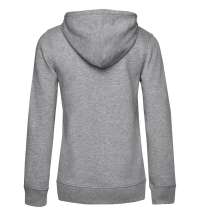 Толстовка на молнии с капюшоном женская BNC Organic, серый меланж