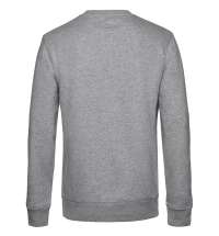 Свитшот унисекс King, серый меланж