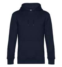 Толстовка с капюшоном унисекс King, темно-синяя