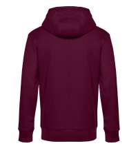 Толстовка с капюшоном унисекс King, бордовая
