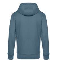 Толстовка с капюшоном унисекс King, серо-синяя