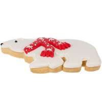 Печенье &laquo;Остаемся зимовать&raquo;, белое с красным