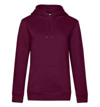 Толстовка с капюшоном женская Queen, бордовая