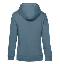 Толстовка с капюшоном женская Queen, серо-синяя