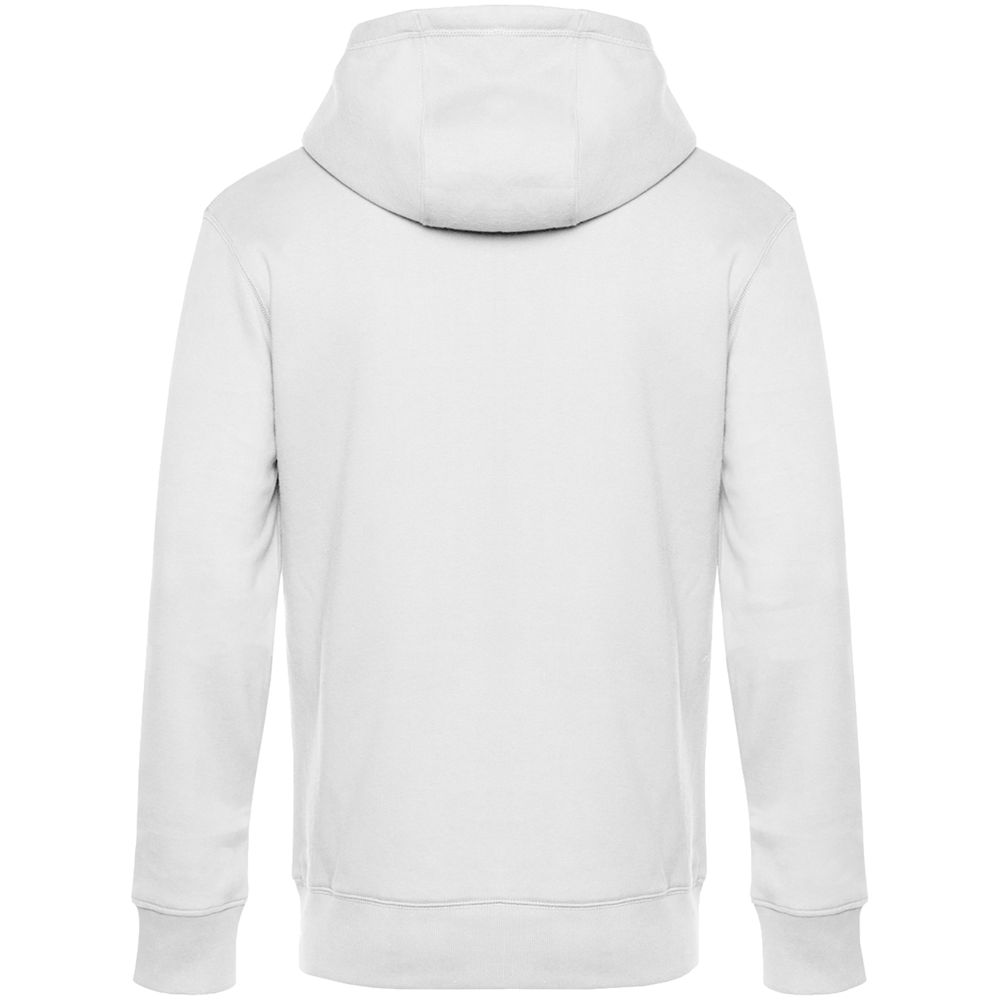 Толстовка с капюшоном на молнии унисекс King, белая