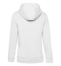 Толстовка с капюшоном на молнии женская Queen, белая