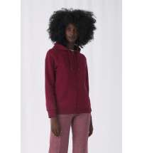 Толстовка с капюшоном на молнии женская Queen, черная