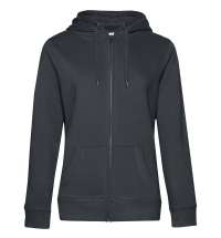 Толстовка с капюшоном на молнии женская Queen, темно-серая