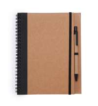 Блокнот с ручкой ALANI, Черный