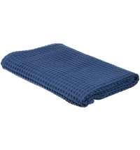 Полотенце вафельное Gentle, большое, темно-синее