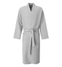 Халат вафельный Kimono, светло-серый