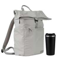 Подарочный набор Palermo, Boston, серый/черный (рюкзак, термокружка)