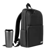 Подарочный набор Palermo, Forst, черный/серый (рюкзак, термокружка)