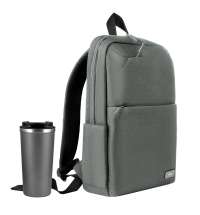 Подарочный набор Palermo, Forst, серый (рюкзак, термокружка)