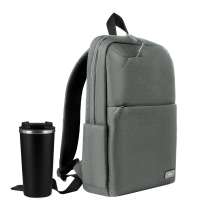 Подарочный набор Palermo, Forst, серый/черный (рюкзак, термокружка)