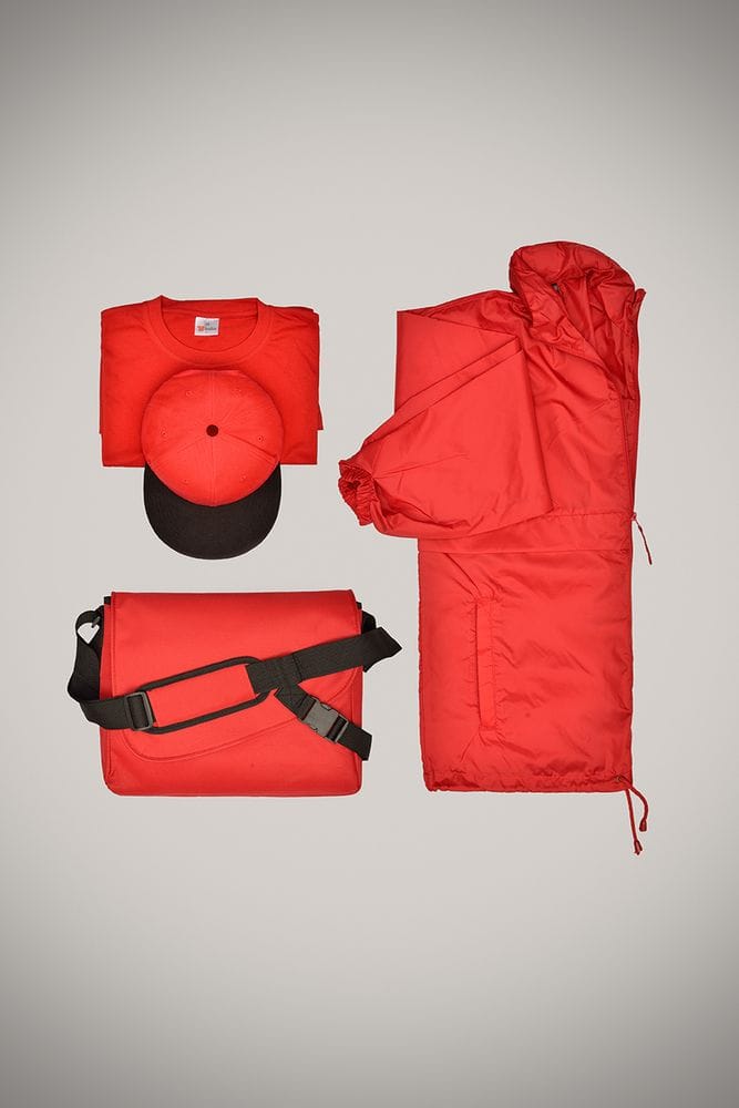 Ветровка из нейлона SURF 210, красная