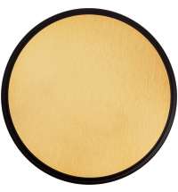 Плакетка Plaque, круглая, венге с золотистой пластиной