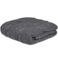 Плед Snefald, серый (маренго меланж)