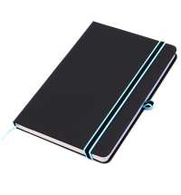 Ежедневник A5 недатированный Sir Lewis в твёрдом переплёте, голубой кант