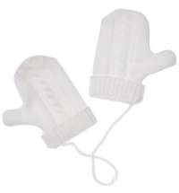 Игрушка на елку «Рукавички», белые