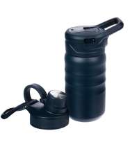 Термобутылка Fujisan 2.0 без логотипа, темно-синяя