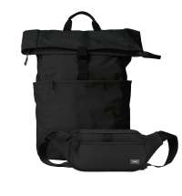 Подарочный набор Boston рюкзак + поясная сумка, черный