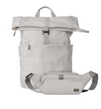 Подарочный набор Boston рюкзак + поясная сумка, серый