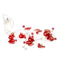 Гирлянда Merry Mittens, красная