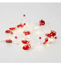 Гирлянда Merry Mittens, красная