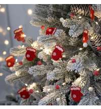 Гирлянда Merry Mittens, красная