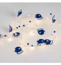 Гирлянда Merry Mittens, синяя