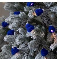 Гирлянда Cosy Poms, синяя