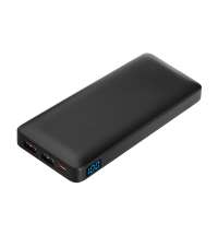 Внешний аккумулятор с цветной подсветкой Ancor PD Max Plus 10000 mAh, черный