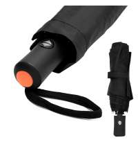 Автоматический противоштормовой зонт Vortex To Go, чёрный/оранжевый