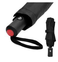 Автоматический противоштормовой зонт Vortex To Go, чёрный/красный