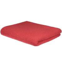 Плед Knitly, красный (коралл)