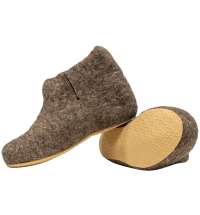 Домашние валенки Wild, серо-коричневые (натуральные)