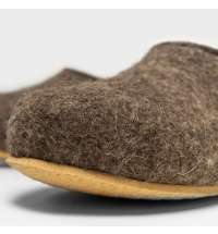 Домашние валенки Wild, серо-коричневые (натуральные)