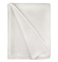 Плед Knitly, жемчужно-белый