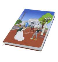 Записная книжка A5 Dziuna Театр в клетку 15,5 x 21 см