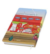 Записная книжка Dziuna Октябрьская в клетку 15 x 21 см