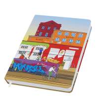 Записная книжка Dziuna Октябрьская в клетку 15 x 21 см