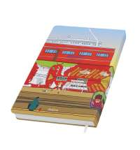 Записная книжка Dziuna Октябрьская в клетку 10,5 x 16 см