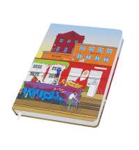 Записная книжка Dziuna Октябрьская в клетку 10,5 x 16 см